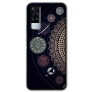 Vivo Y51A Gezegen Döngüsü Baskılı Uyumlu Silikon Kılıf