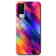Vivo Y51A Multi Oblique Baskılı Uyumlu Silikon Kılıf