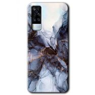 Vivo Y51A Otantik Mermer Baskılı Uyumlu Silikon Kılıf