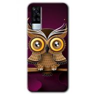 Vivo Y51A Owl Bird Branch Baskılı Uyumlu Silikon Kılıf