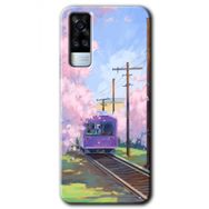 Vivo Y51A Rails Paint Baskılı Uyumlu Silikon Kılıf