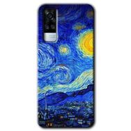Vivo Y51A Starry Night Baskılı Uyumlu Silikon Kılıf