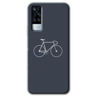 Vivo Y53S Bike Baskılı Uyumlu Silikon Kılıf