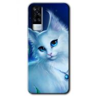 Vivo Y53S Cat Glance Baskılı Uyumlu Silikon Kılıf