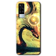 Vivo Y53S Digital Dragon Baskılı Uyumlu Silikon Kılıf