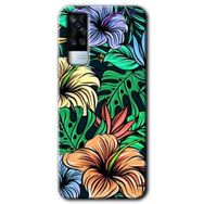 Vivo Y53S Hibiscus Flowers Baskılı Uyumlu Silikon Kılıf
