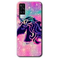 Vivo Y53S Unicorn Kristal Baskılı Uyumlu Silikon Kılıf