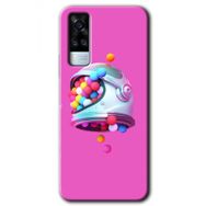 Vivo Y53S Uzay Başlığı Baskılı Uyumlu Silikon Kılıf