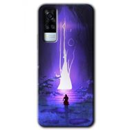 Vivo Y53S Wanderer Silhouette Baskılı Uyumlu Silikon Kılıf