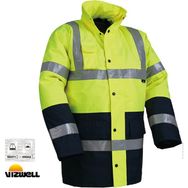Vizwell VWJK05 300D Oxford İki Renkli Reflektörlü İçi Kapitoneli Sarı Parka