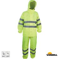 Vizwell VWJK67+68 150D Oxford Reflektörlü Sarı Takım Yağmurluk