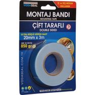 Vodaseal 20 mm 3 mt Çift Taraflı Montaj Bandı
