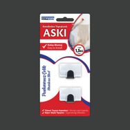 Vodaseal Kendinden Yapışkanlı 2'li Kare Metal Askı
