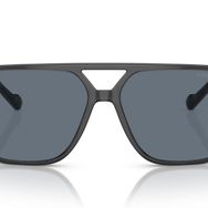 Vogue VO5531S Aviator Şeffaf Koyu Gri Mavi Polarize 60 mm Erkek Güneş Gözlüğü