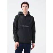 Volcom Siyah Erkek Kapüşonlu Baskılı Zip Ceket Earth Tripper Blk Mont