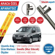 Volkswagen Caddy 2004-2006 Muz Silecek Takımı