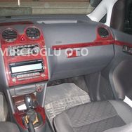 Volkswagen Caddy 2004 ve 2009 Arası 21 Parça Maun Torpido Kaplama
