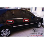 Volkswagen Golf 4 İçin 1998 2004 4 Kapı Krom Kapı Kolu