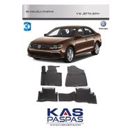 Volkswagen Jetta 2011 3D Havuzlu Paspas