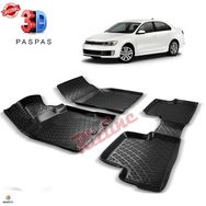 Volkswagen Jetta 2011-sonrası Siyah 3D Havuzlu Paspas
