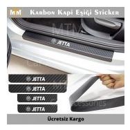 Volkswagen Jetta 4 Adet Karbon Kapı Eşiği Sticker