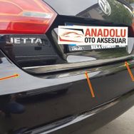 Volkswagen Jetta Formlu 2014 Üzeri Krom Bagaj Alt Çıtası