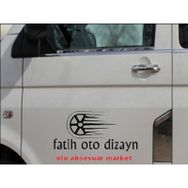 Volkswagen T5 Transporter 2003-2010 2 Parça Krom Cam Çıtası