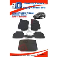 Volkswagen Tiguan Stepneli 2016 ve Sonrası Paspas ve Bagaj Havuzu
