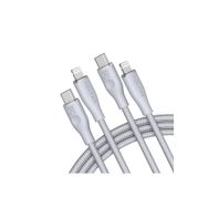 Voltme C2086 Gri Powerlink Rugg 60 watt Type-C Lightning Şarj Kablosu
