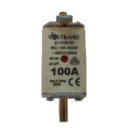 Voltrano Kale Porselen NH00 100A 00 Boy Bıçaklı Sigorta Buşonu