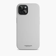 Vonmahlen iPhone 15 Açık Gri Manyetik Silikon Kılıf