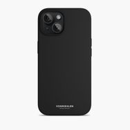 Vonmahlen iPhone 15 Siyah Manyetik Silikon Kılıf