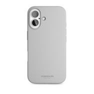 Vonmahlen iPhone 16 Açık Gri Yumuşak Silikon Kapak ve Kılıf