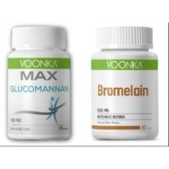 Voonka Bromelain 60 Kapsül + Max Glukomannan 60 Kapsül