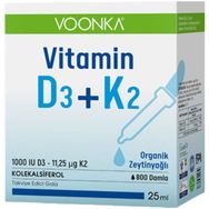 Voonka Vitamin D3+K2 1000 IU 25 ml Damla