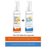 Voop 50 SPF 150 ml Vücut Güneş Kremi ve 150 ml Güneş Sonrası Krem İkili Set