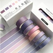 Vox Art 698 Washi 8'li Mix Ölçü 4 m Violet Dekor Bant Seti
