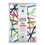 Vox Art A4 70 gr 40 Yaprak Marker Defteri