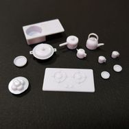 Vox Art VIM-107 26 Parça 1:25 Ölçek Mutfak Seti Maket