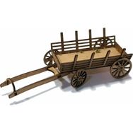 Vox Art VIM-87 1:100/87 Ölçek Ahşap At Arabası Maket