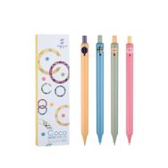 Vox Art Zennyth Coco 0.4 mm Macaron Renkler 4'lü Siyah Roller Kalem