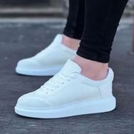 Wagoon WG019 Beyaz Triko Erkek Casual Günlük Ayakkabı