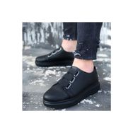 Wagoon Wg026 Kömür 3 Bant Kalın Taban Casual Erkek Ayakkabı