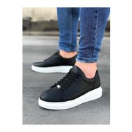 Wagoon Wg028 Siyah Bağcıklı Kalın Taban Casual Erkek Ayakkabı