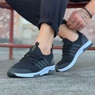 Wagoon WG103 Siyah Triko Erkek Spor Ayakkabı