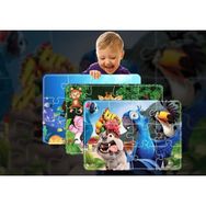 Walldeco 3'lü Hayvanlar 12 Parça Ahşap Çocuk Puzzle