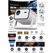 Wanbo Vali 1 Projeksiyon Cihazı | 900 Ansı Lümen, Android Tv, Dahili Stand