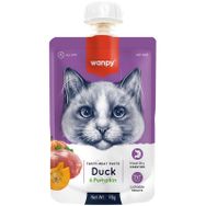 Wanpy 10x90 gr Ördekli & Balkabaklı Ezme Kedi Maması