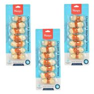 Wanpy 3x90 gr Deri Üzerine Tavuk Sargılı Çiğneme Çubukları Köpek Kemiği
