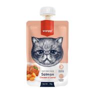 Wanpy 90 gr Taze Somonlu ve Tavuklu Etli Kedi Et Ezmesi